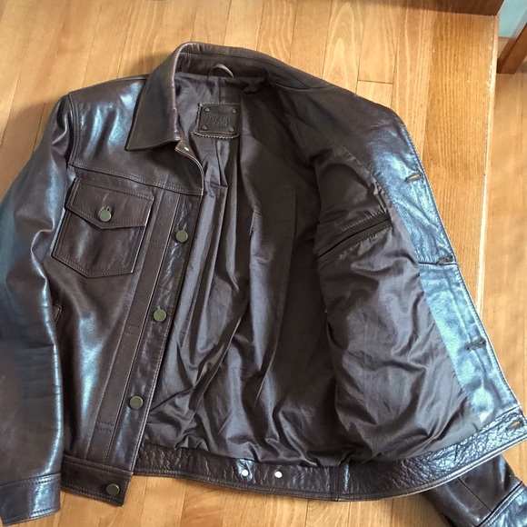 Satchel & Page Montgomery leather trucker jacket - Picture 2 of 10